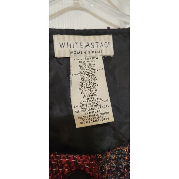 White Stag Women's Tapestry Patchwork Lined Button Up Jacket Size 18/20W - Picture 2 of 4